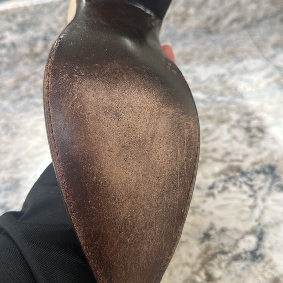 Tres Outlaws El Paso Cream Colored Leather Booties - Picture 4 of 6